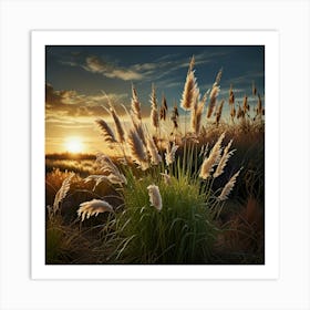 Default Reeds Dreamy Pampa Grass Art Print 3 Art Print