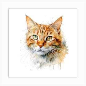 Suphalak Cat Portrait 2 Art Print