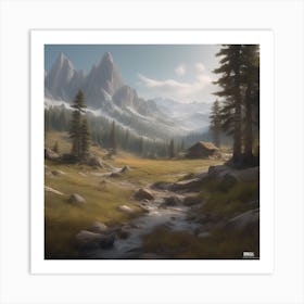 Mountain Landscape 50 Art Print