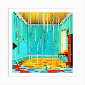 Paint Drips Art Print