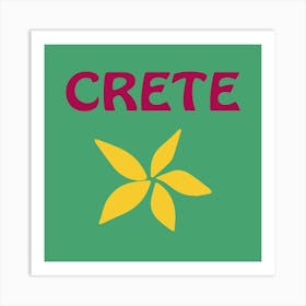 Crete Bold Illustration Art Print