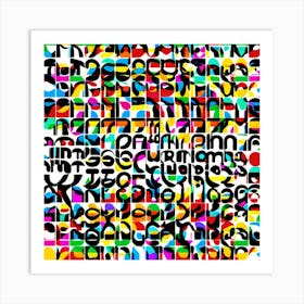 Alphabet By Person Art Print