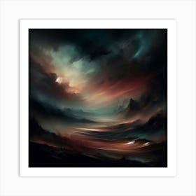 Dark Landscape Art Print