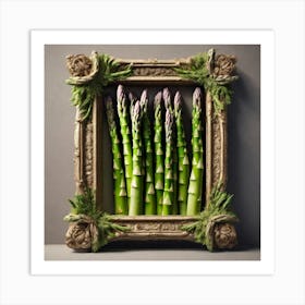 Asparagus In A Frame 6 Art Print