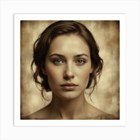 Portrait Of A Woman 10 Art Print