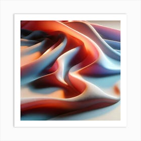 Abstract Fabric Art Print