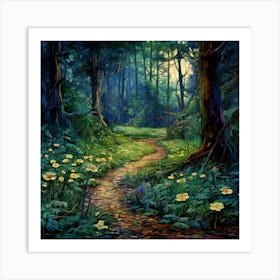 Path In The Woods Art Print