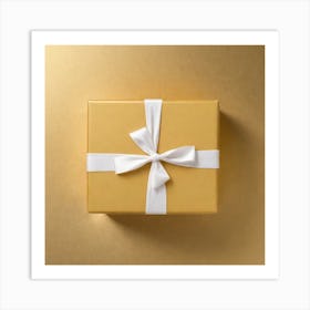 Gold Gift Box 9 Art Print