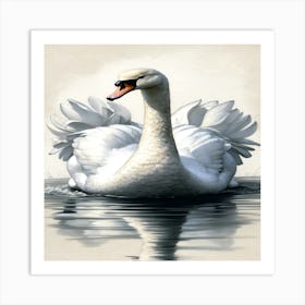 Fine Swan Art Print