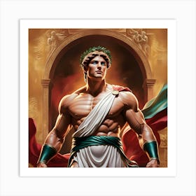 A Digital Painting Inspired By A Famous Mythological Story, Such As Greek Or Norse Mythology 3 Art Print