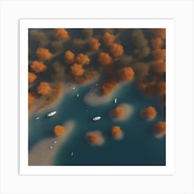 Autumn Trees Art Print