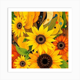 Sunflowers 3 Art Print