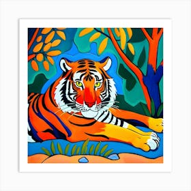 Tiger In The Jungle Art Print