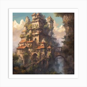 Fantasy Castle 2 Art Print