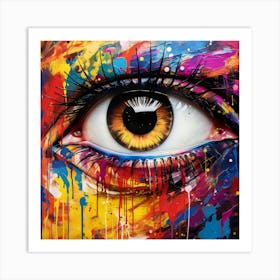 Colorful Eye 2 Art Print