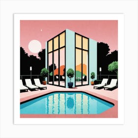 Pool House Art Print