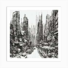 Cityscape Art Print