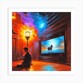 Tv Room Art Print