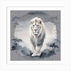 Lion Canvas Art Art Print