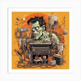 Hulk Frankestein Art Print