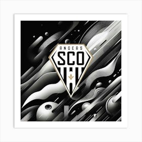 Angers SCO Logo Wall Arts 19 Art Print