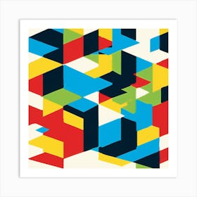 Abstract Geometric Pattern Art Print