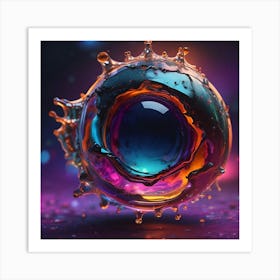 Eye Of Water globe Art Print