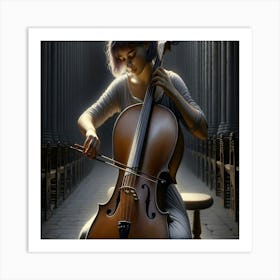 Cellist 1 Art Print
