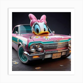 Donald Duck Low Low Art Print