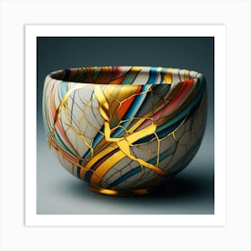 Bowl With Cracks Art Print