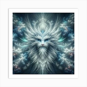 White Cat 5 Art Print