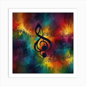 Abstract Representation Of A Musical Composition Art Print