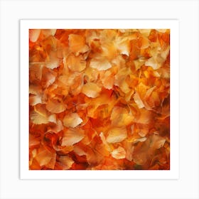 Autumn Leaves Background Photo Art Print