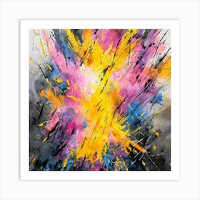 Explosion Of Colors Art Print