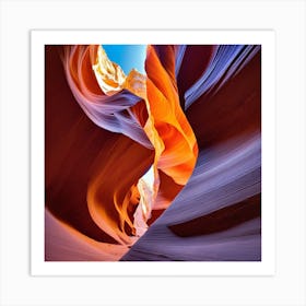 The walls of the canyon 3 Art Print