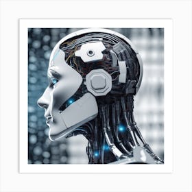 Portrait Of A Robot 16 Art Print