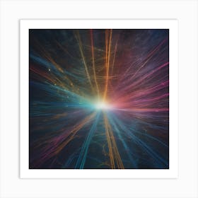 Abstract Rays Of Light 11 Art Print