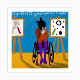 Creative Practice with Unseen Disability 1 Art Print