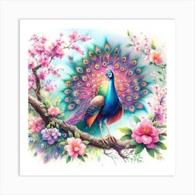 Peacock 10 Art Print