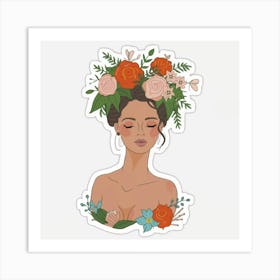 Flower Girl 2 Art Print