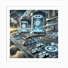 Skyward Platforms Research Labs Art Print