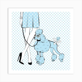 Polka Dot Dog Art Print