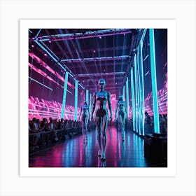 Futuristic Fashion Show Art Print