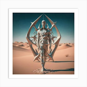 Man In The Desert 4 Art Print