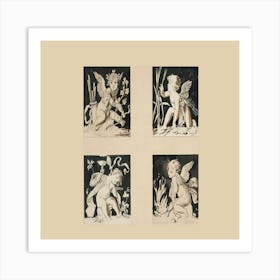 Four Cupids Art Print