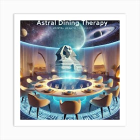 A Futuristic Therapeutic Dining Experience Called Art Print