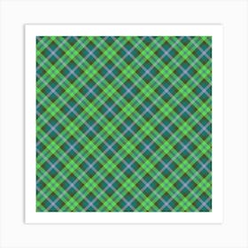 Plaid Fabric 75 Art Print