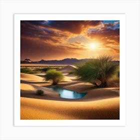 Desert Landscape 11 Art Print