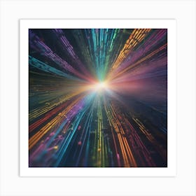 Abstract Rays Of Light 3 Art Print