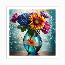 Flowers In A Vase 92 Art Print